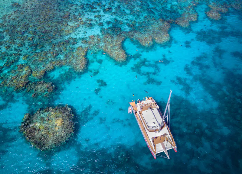HDAustralienQLDGreat Barrier ReefPassionsRiff Aerial view 2 POP