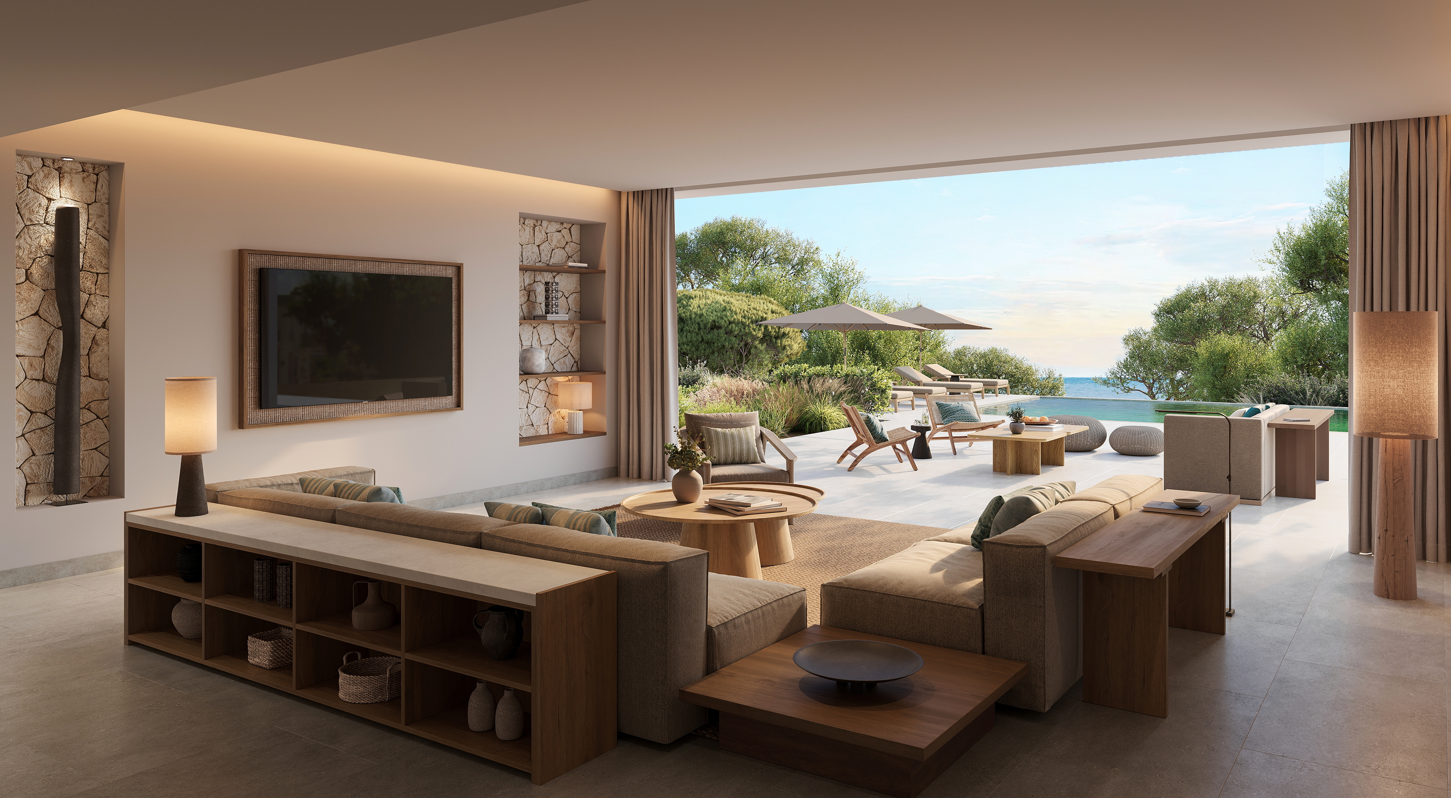HDHotelGriechenlandIkos OdisiaDeluxe Three Bedroom Bungalow Villa Private Po