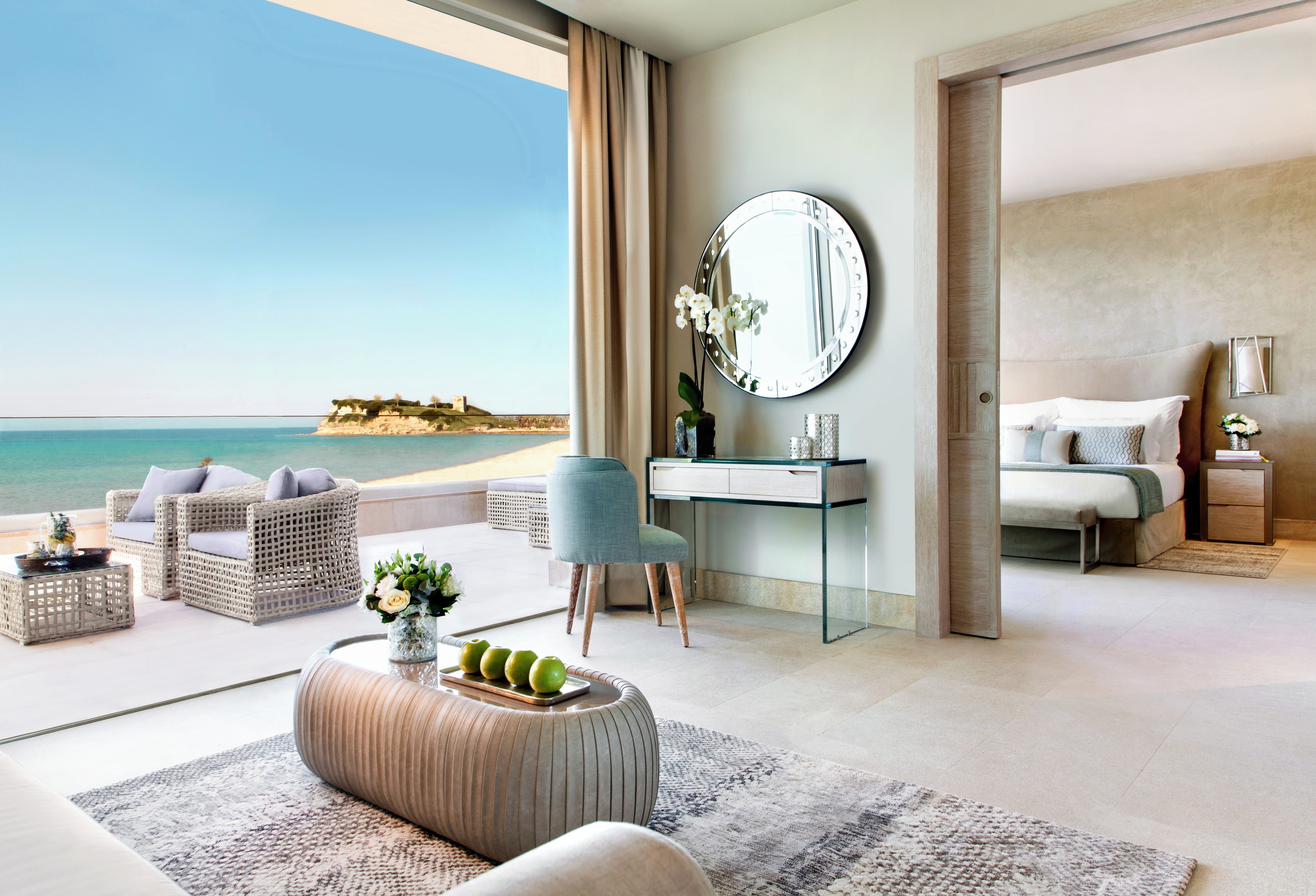 HDHotelGriechenlandSani DunesDeluxe One Bedroom Suite Grand Balcony Beachfro