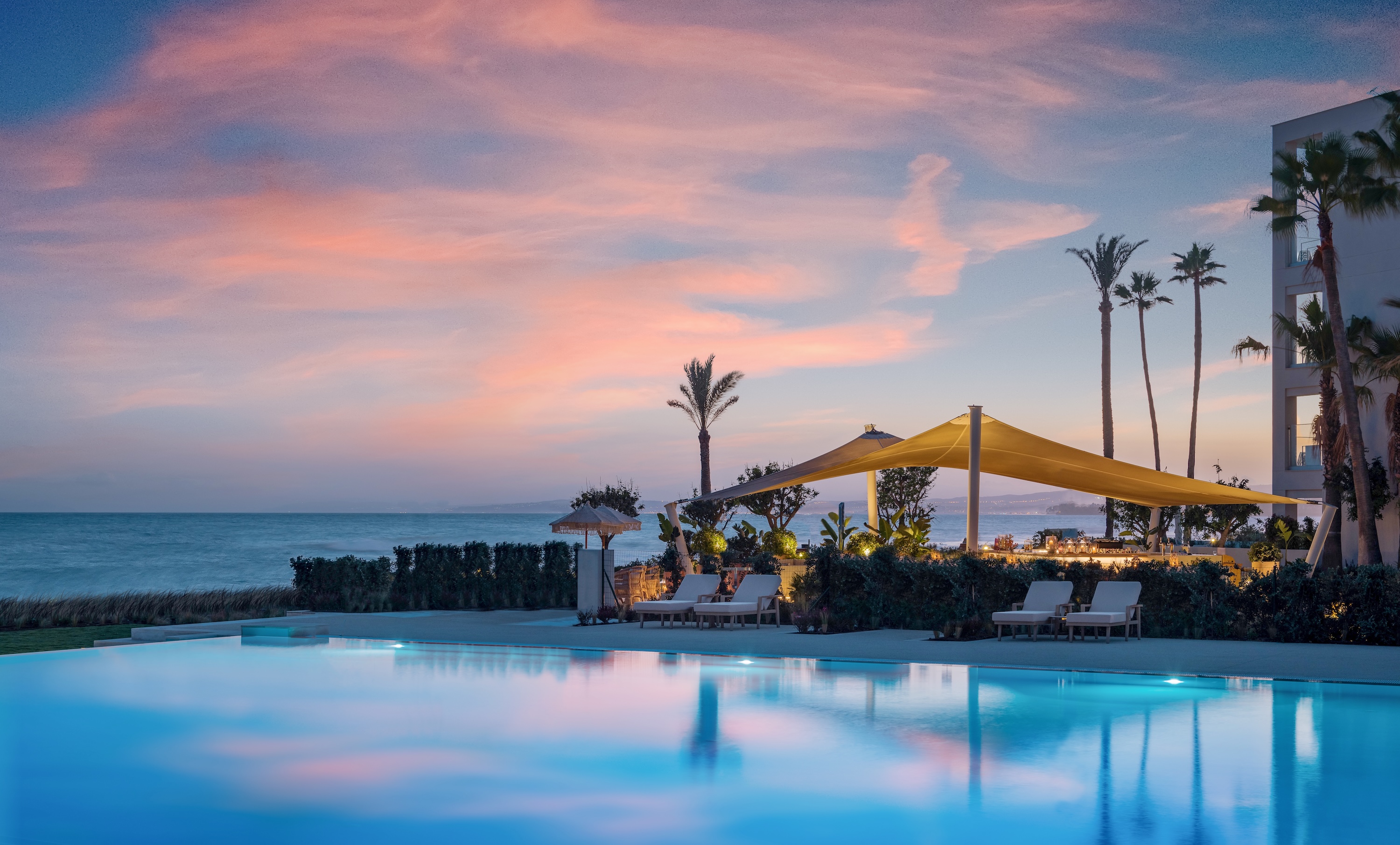 HDHotelSpanienIkos AndalusiaPool Sunset