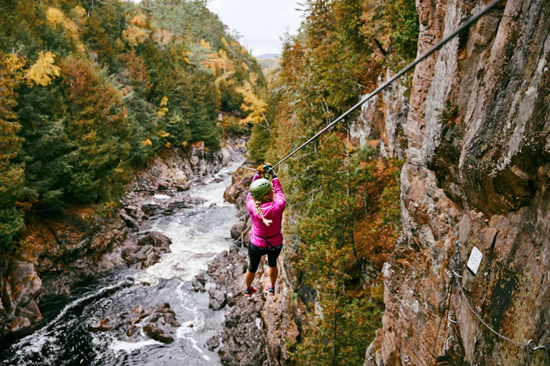 Zipling, Parc des Chutes Coulonge, Outaouias