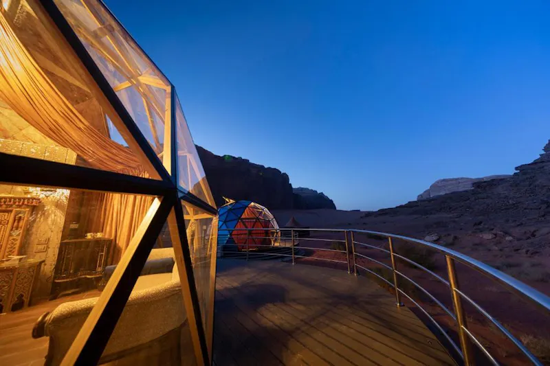 HDHotelJordanienMemories Aicha Luxury CampTerasse