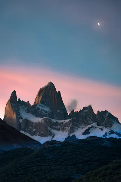 HDArgentinienEl ChaltenBerge sunset