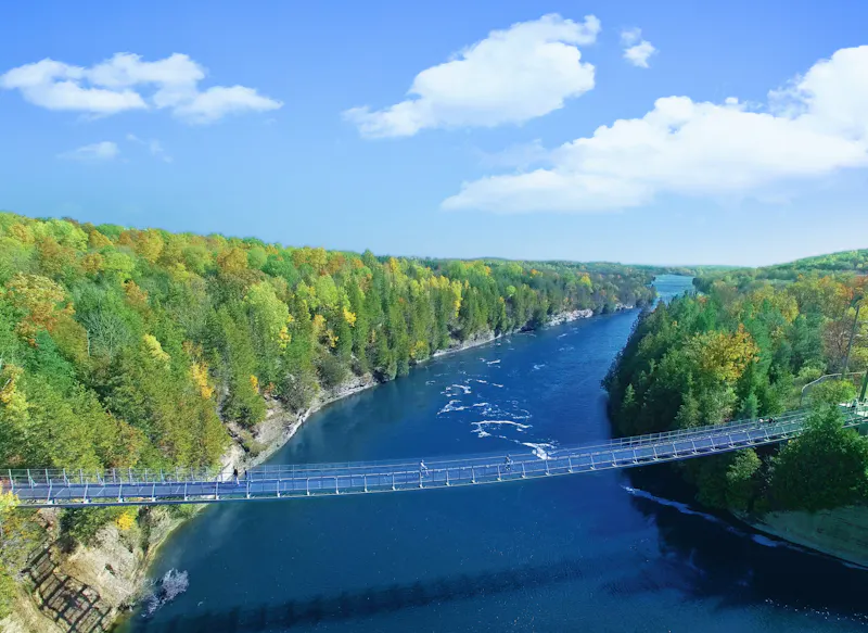 Ranney Gorge Suspension Bridge, Ferris Provincial Park