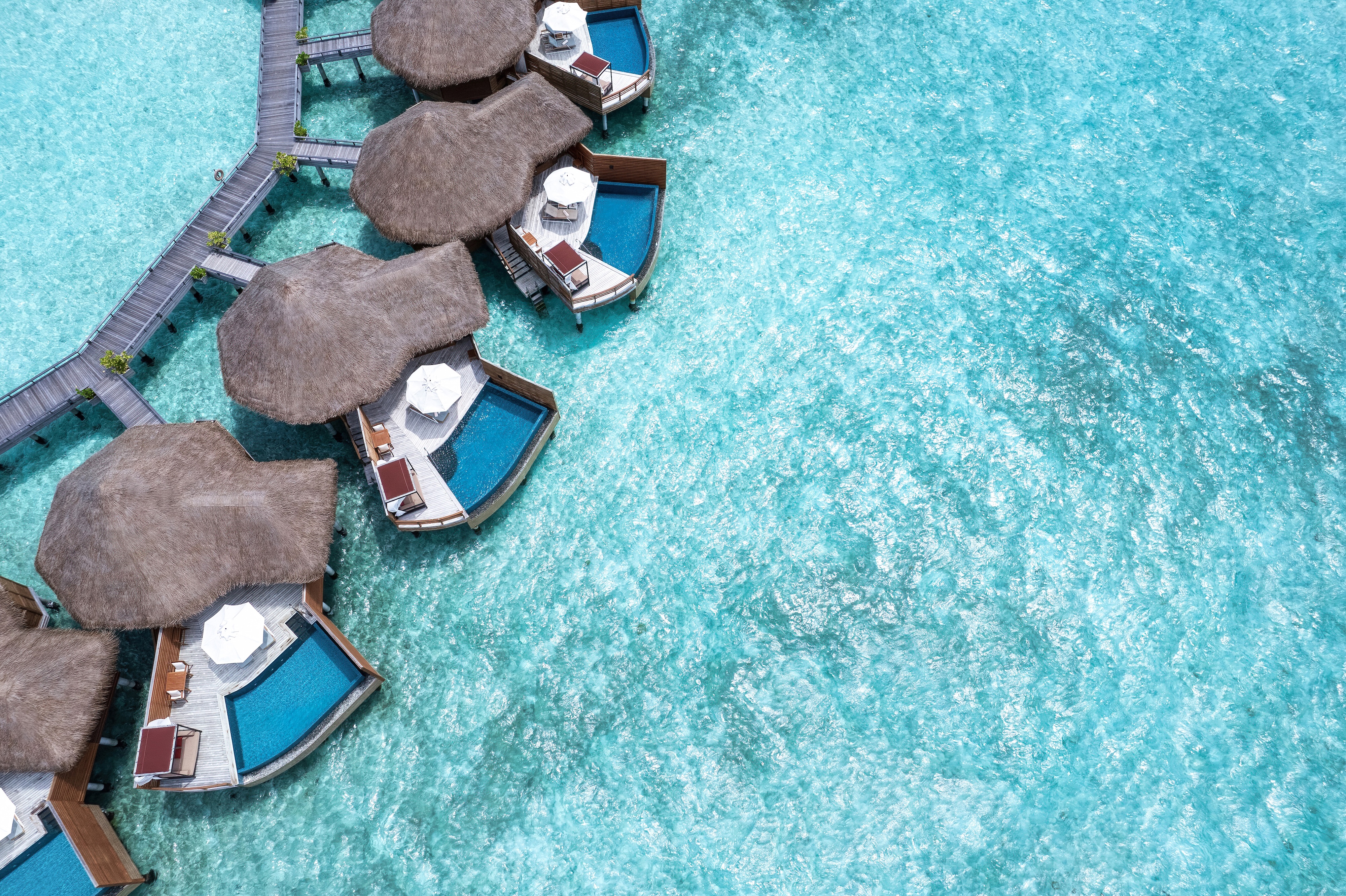 HDHotelMaledivenBaros MaldivesOverwater Villas Aerial 4