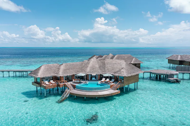 HDHotelMaledivenHuvafen Fushi 2 bedroom overwater pavilion with outdoor poo