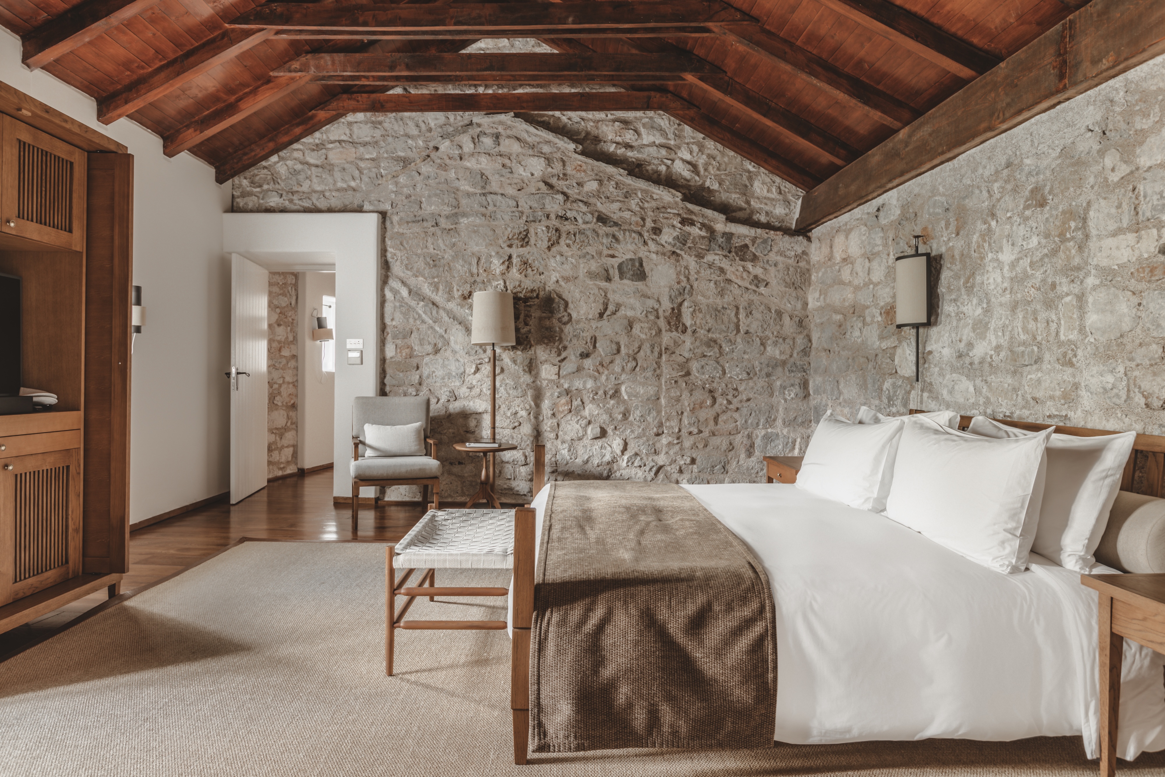HDHotelMontenegroAman Sveti Stefan Two Bedroom Suite Master Bedroom