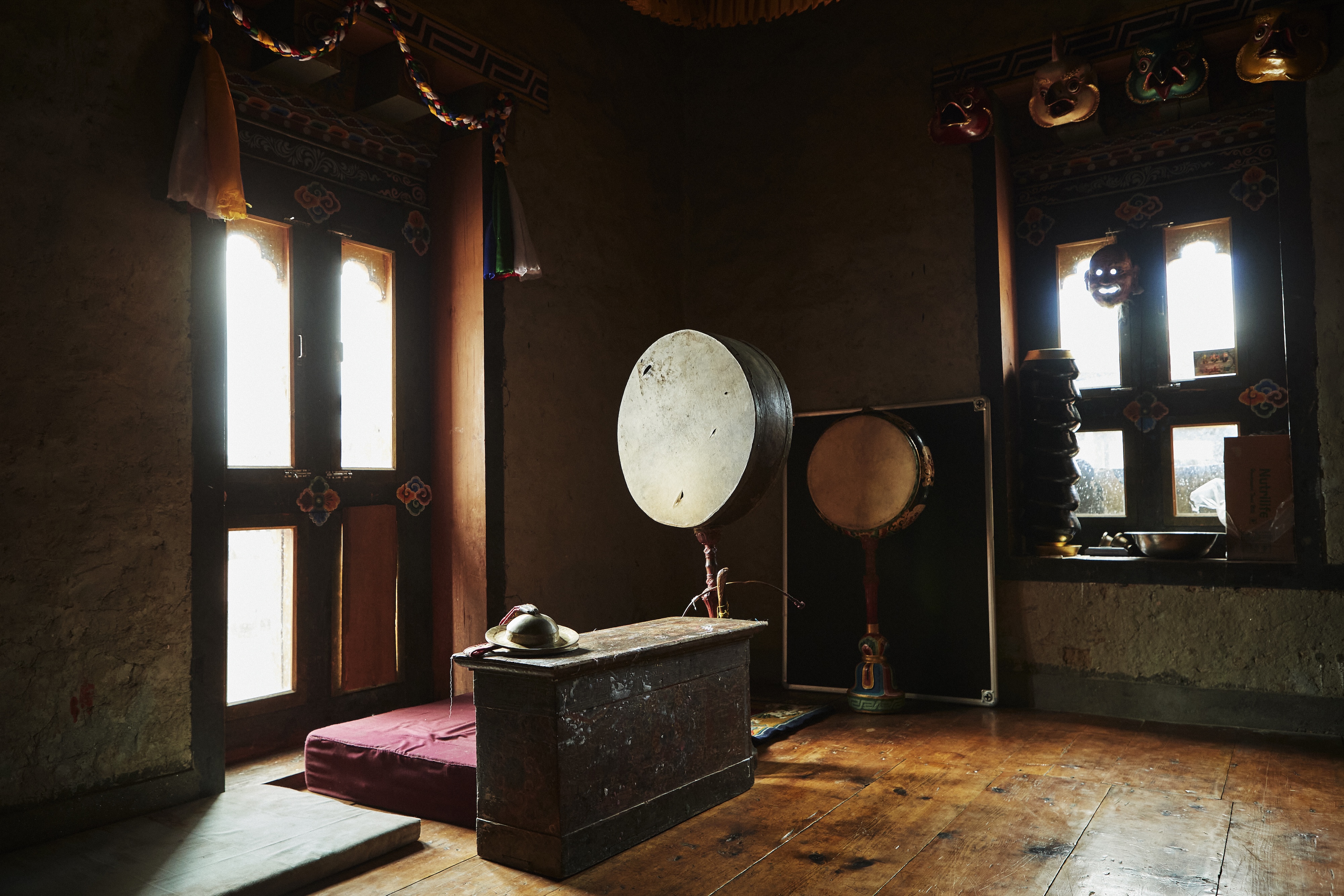 HDHotelBhutanSix Senses BumthangBumthang Pedtseling Monastery Prayer Room