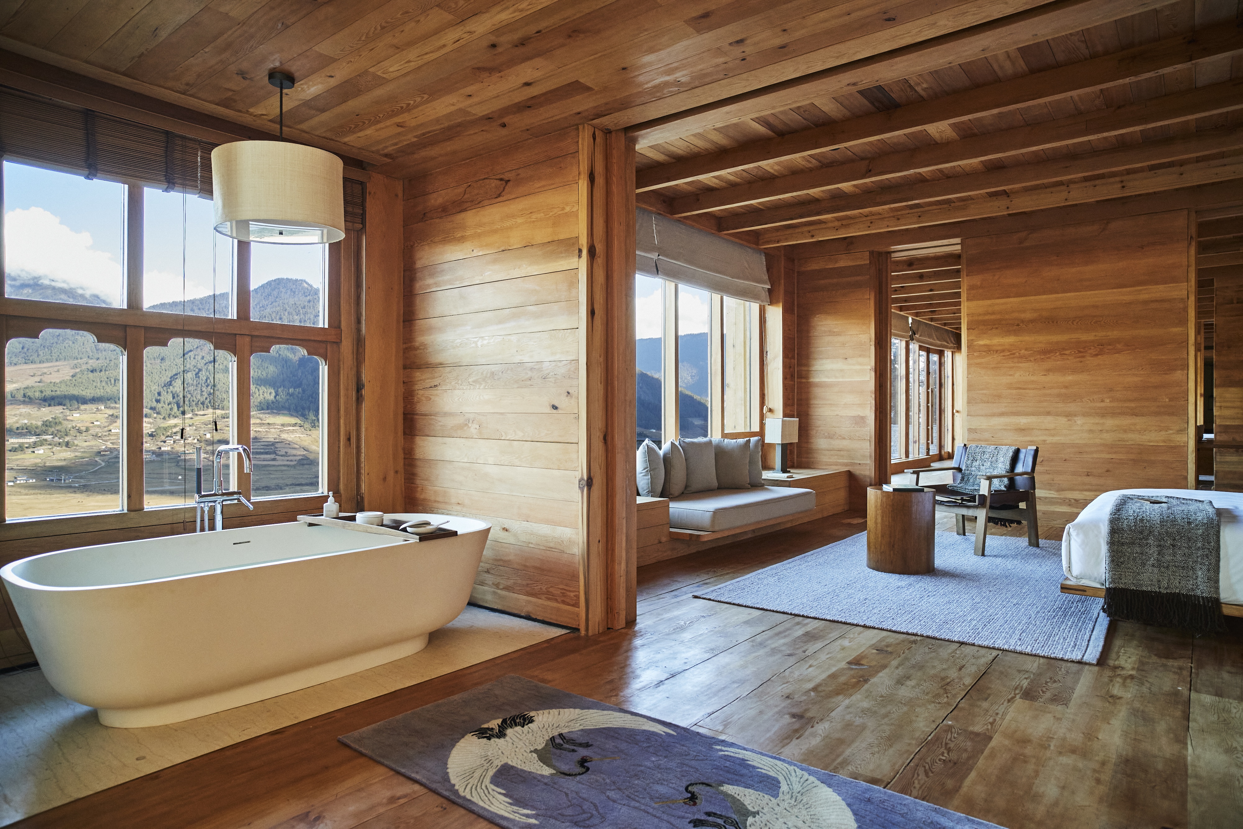 HDHotelBhutanSix Senses GangteyTwo Bedroom Villa Bathroom Gangtey