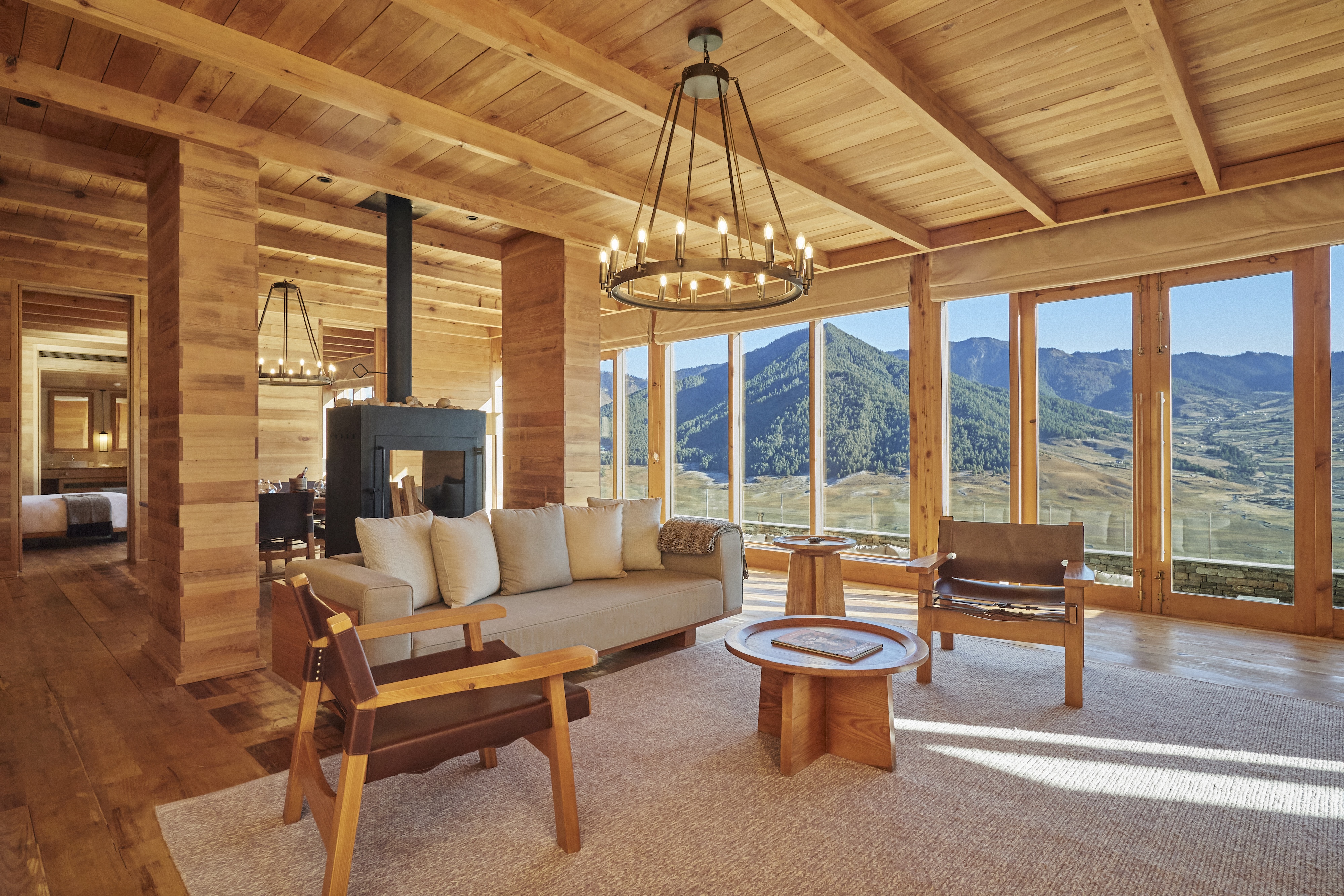 HDHotelBhutanSix Senses GangteyTwo Bedroom Villa Living Room Gangtey