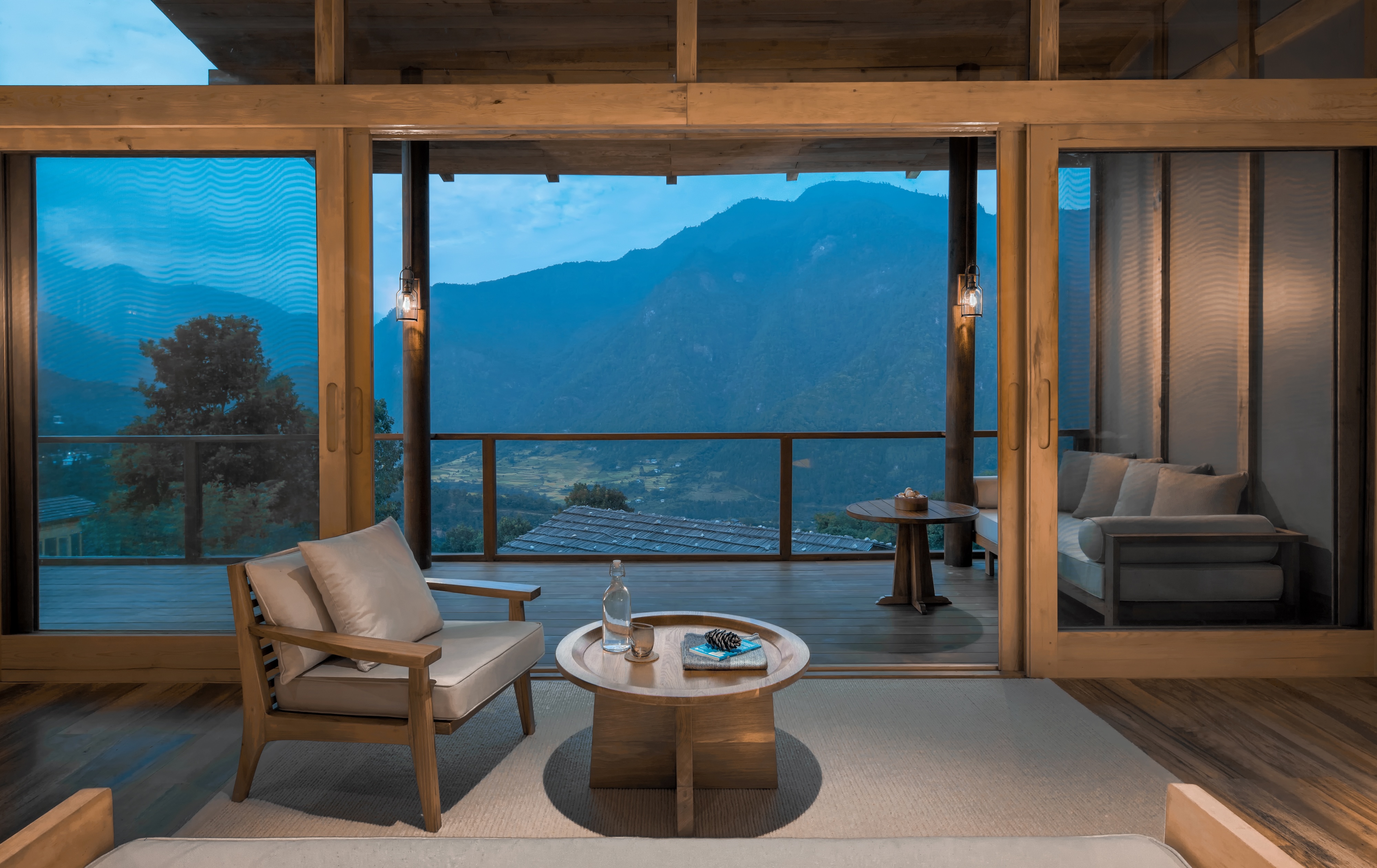 HDHotelBhutanSix Senses Punakha4 Lodge Suite terrace Punakha