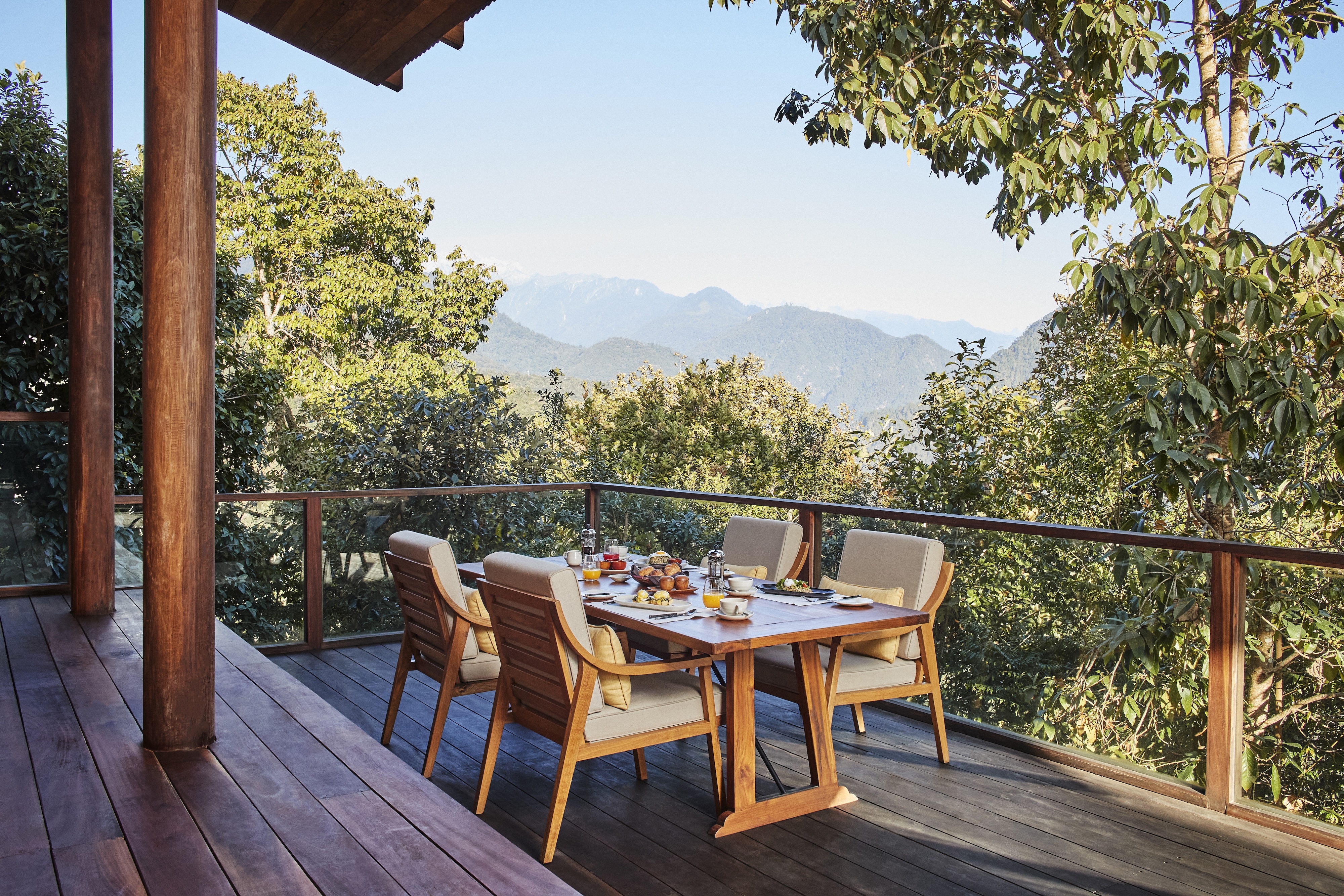 HDHotelBhutanSix Senses PunakhaTwo Bedroom Villa Breakfast Terrace Punakha