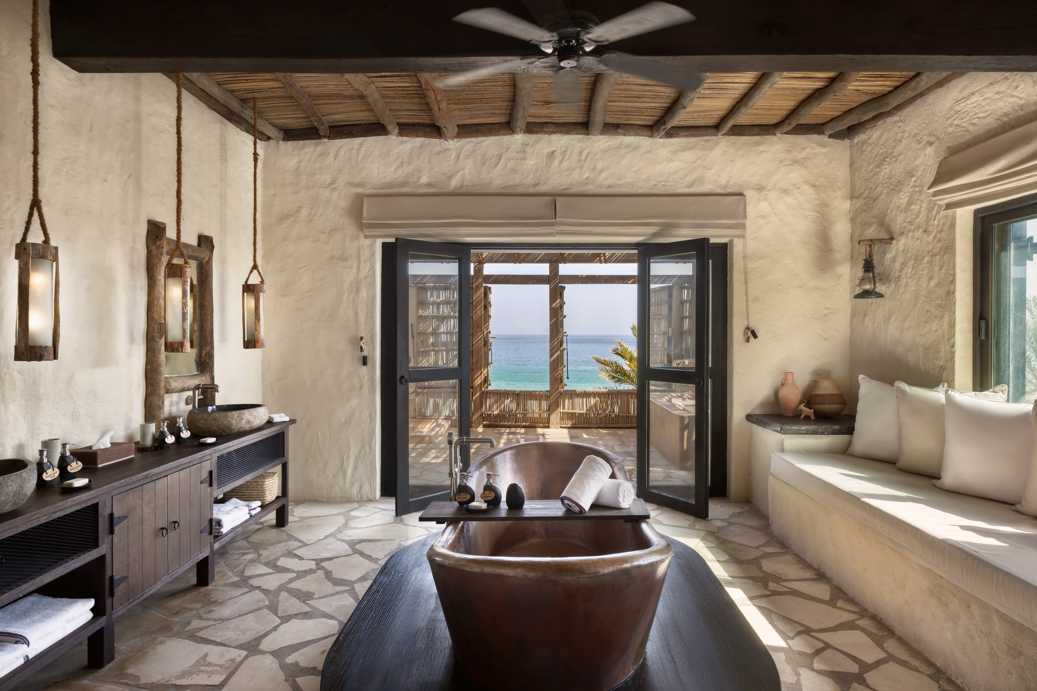 HDHotelOmanSix Senses Zighy Bay4 The Private Reserve master bathroom