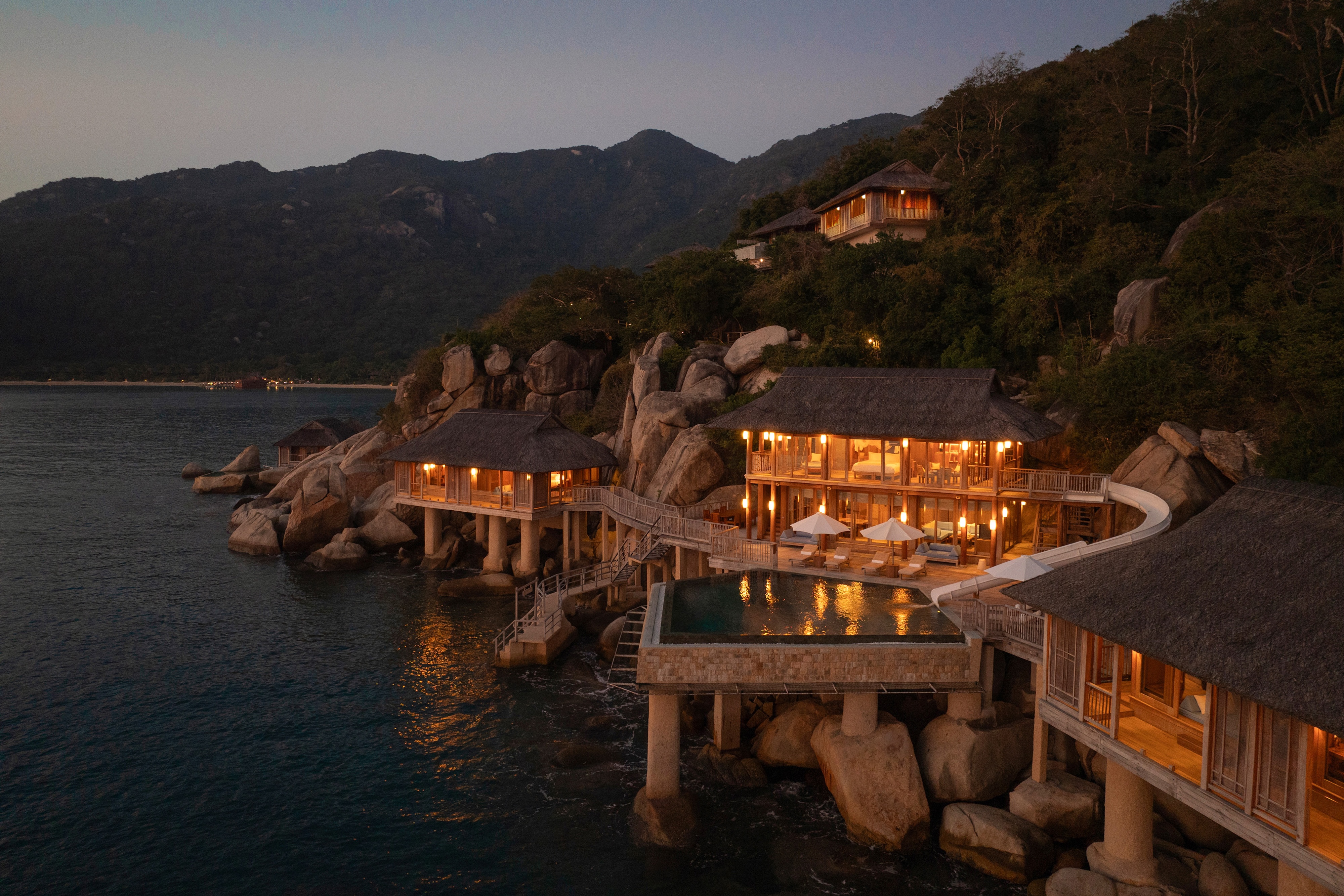 HDHotelVietnamSix Senses Ninh Van BayAerialWater Reserve Overview