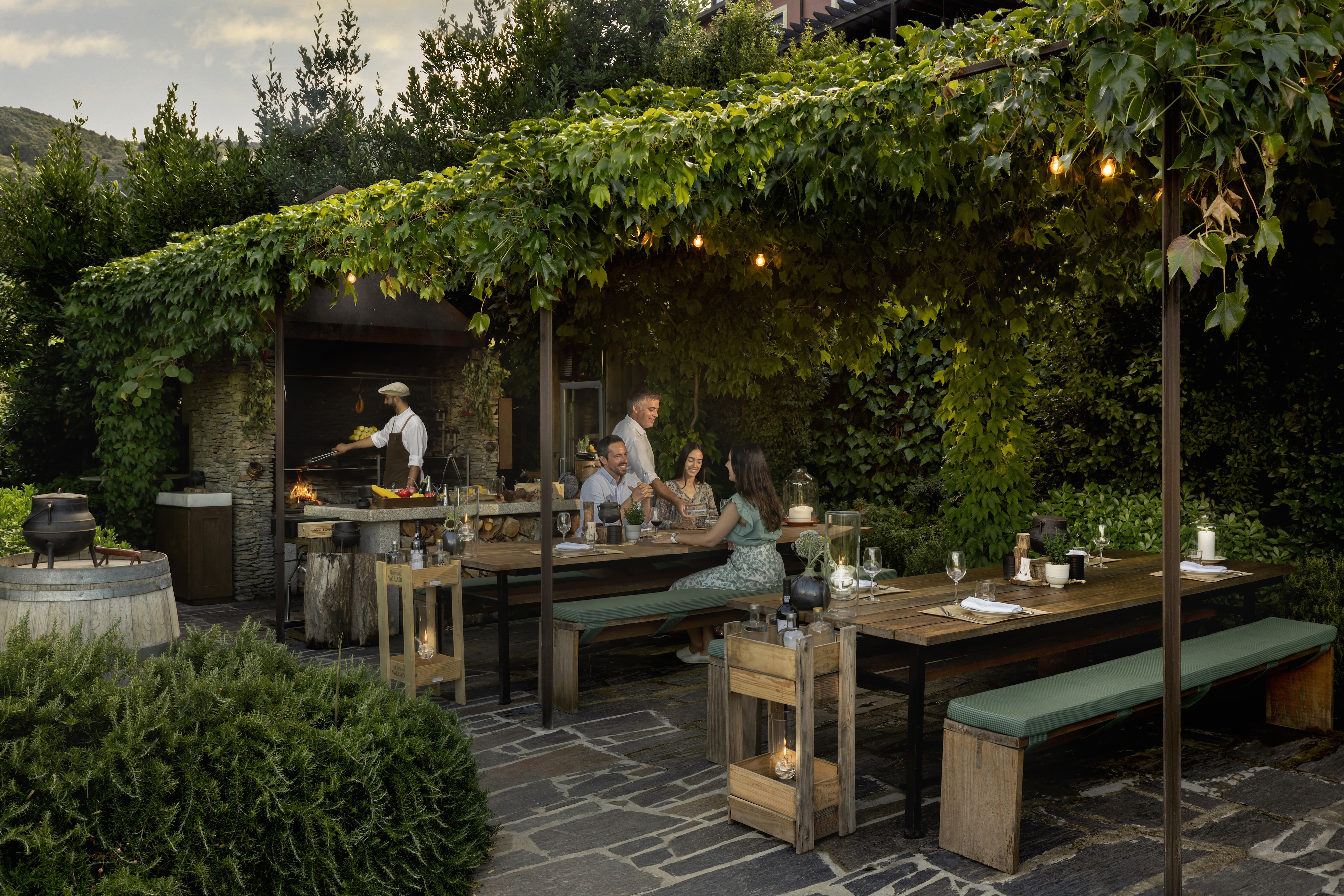 HDHotelPortugalSix Senses Douro ValleyGarden Barbecue with model