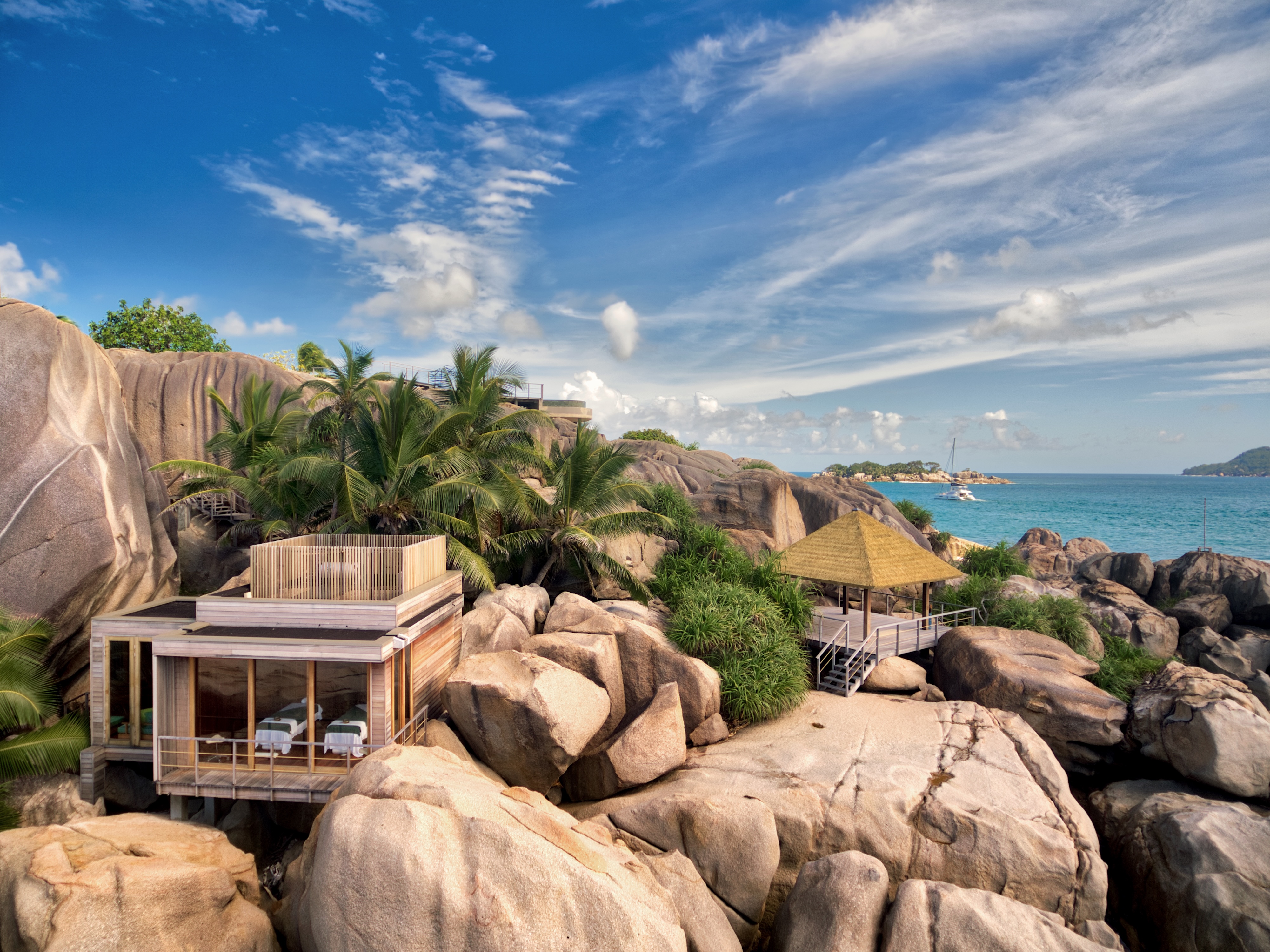 HDHotelSeychellenSix Senses Zil PasyonSpa Aerial Ocean Villa 1