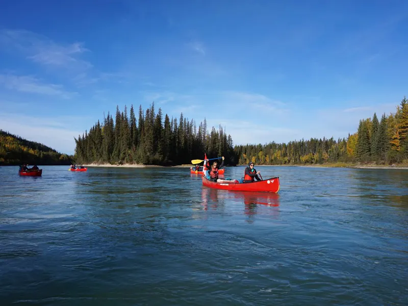 AlbertaKanus auf dem Athabasca River