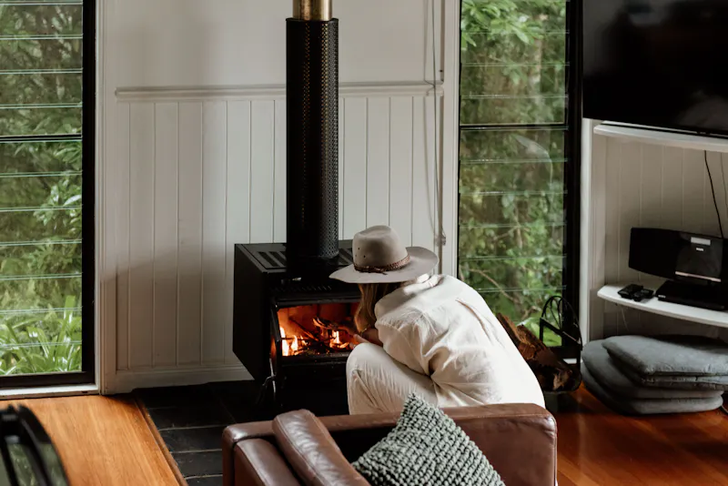 HDHotelAustralienQLDHinterlandMisty View CottagesKamin
