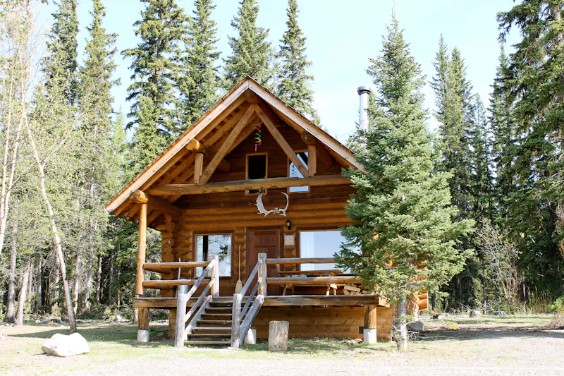 HDHotelBritish ColumbiaLac La HacheTen ee ah LodgeDeluxe Cabin YLFTN exteri