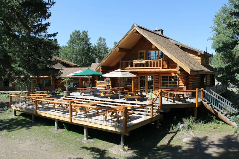HDHotelBritish ColumbiaLac La HacheTen ee ah LodgeMain Lodge YLFTN exterior