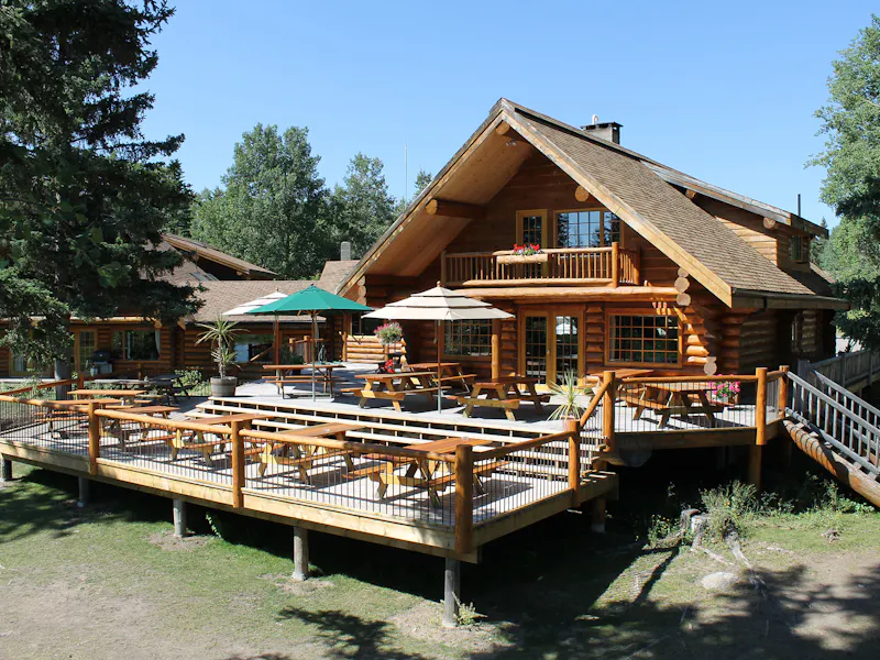 HDHotelBritish ColumbiaLac La HacheTen ee ah LodgeMain Lodge YLFTN exterior