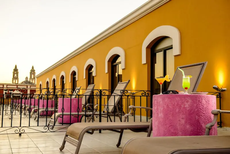 HotelMexicoCampecheCampecheHotel PlazaTerrasse Balkon