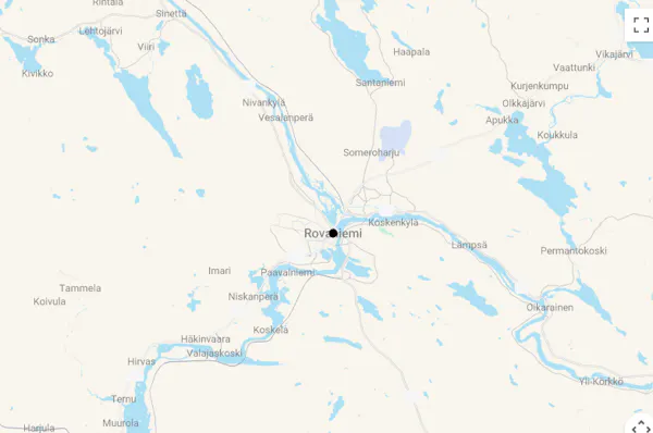 Karte The Octola Experience. Wildnis und Luxus in Finnisch-Lappland