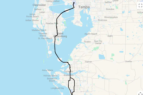Karte 9 Tage Sarasota erleben mit Flug