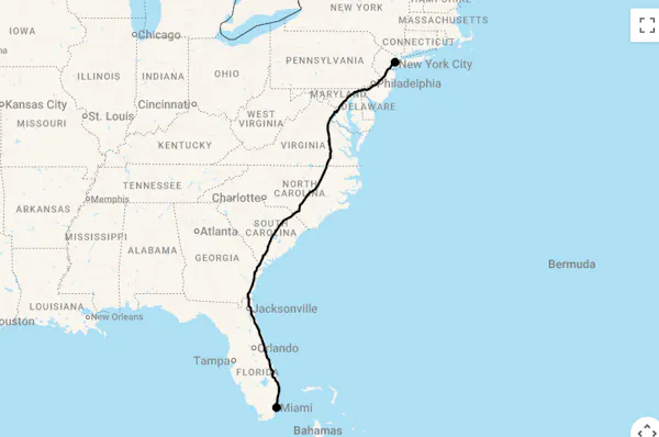 Karte 11 Tage Mandarin Oriental New York & Miami